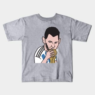 Lionel Messi in Weirdtual Reality Kids T-Shirt